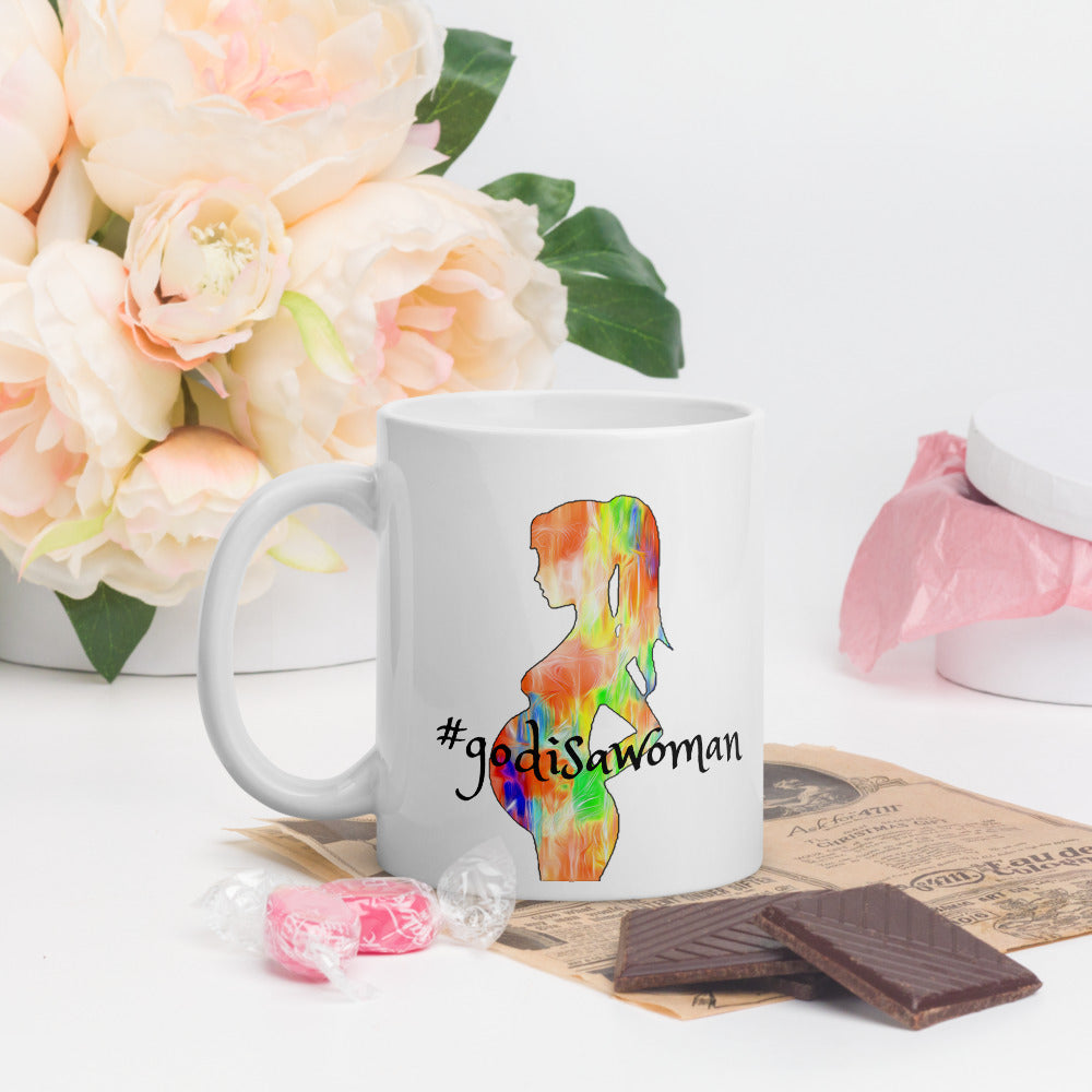 Travel Coffee Mug for Women #godisawoman. Unique everyday travel mug. WickedYo